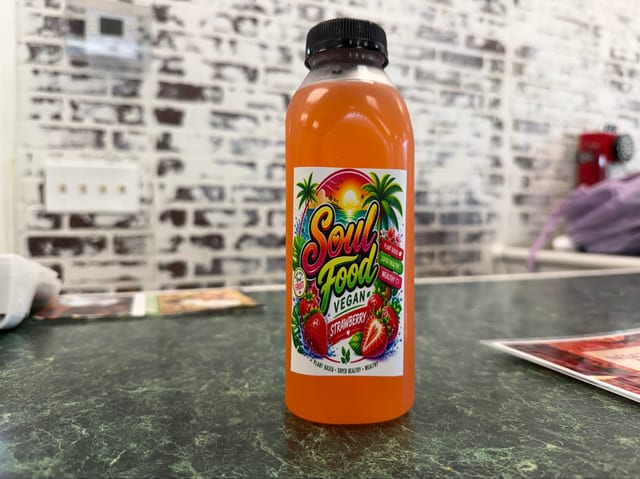 Strawberry Moringa Lemonade Juice.